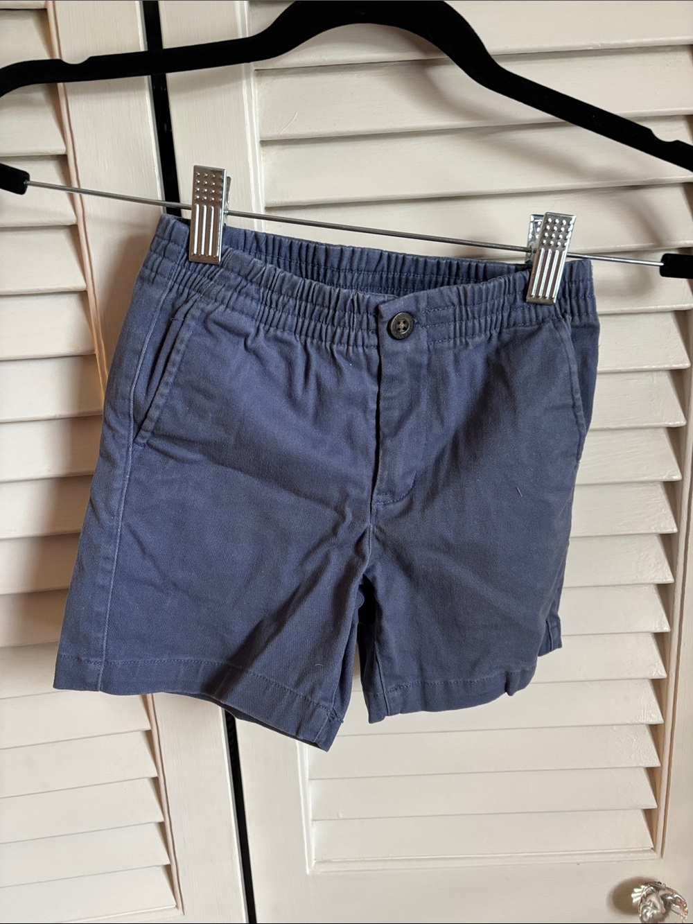 Janie and Jack Boys' Elastic Waist Navy Shorts